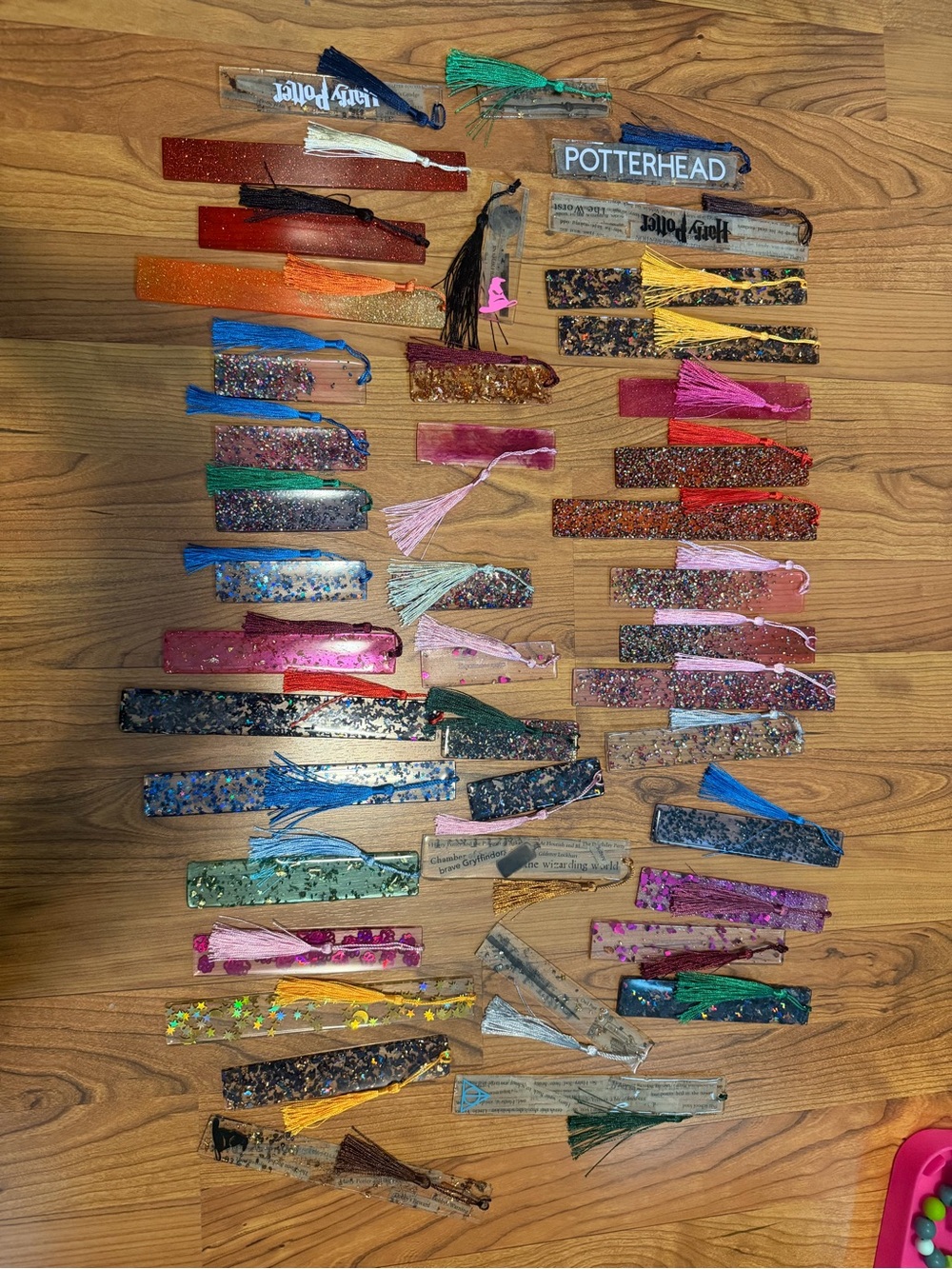 42 Assorted Glitter Tassel book marks- Multicolor
